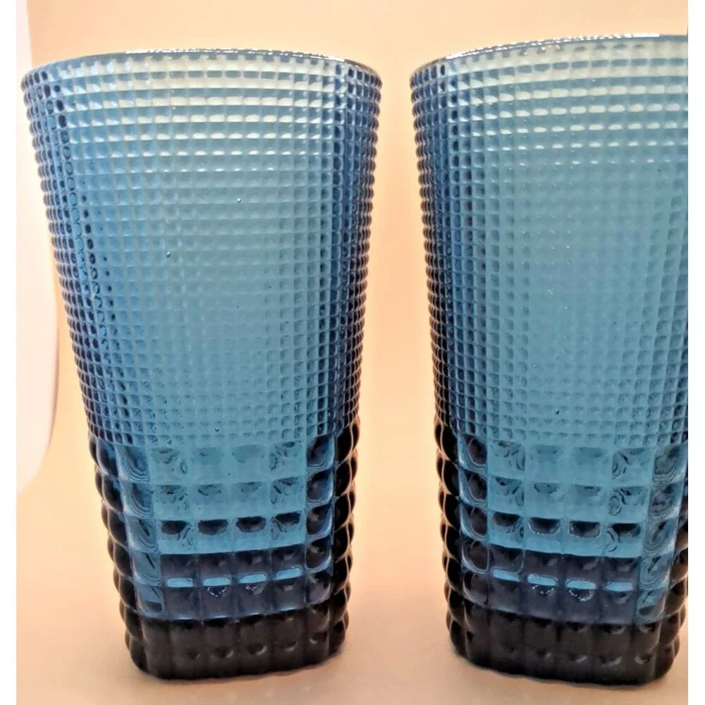Vintage Malcolm Highball Glasses – Cornflower Blue (Set of 2) MCM